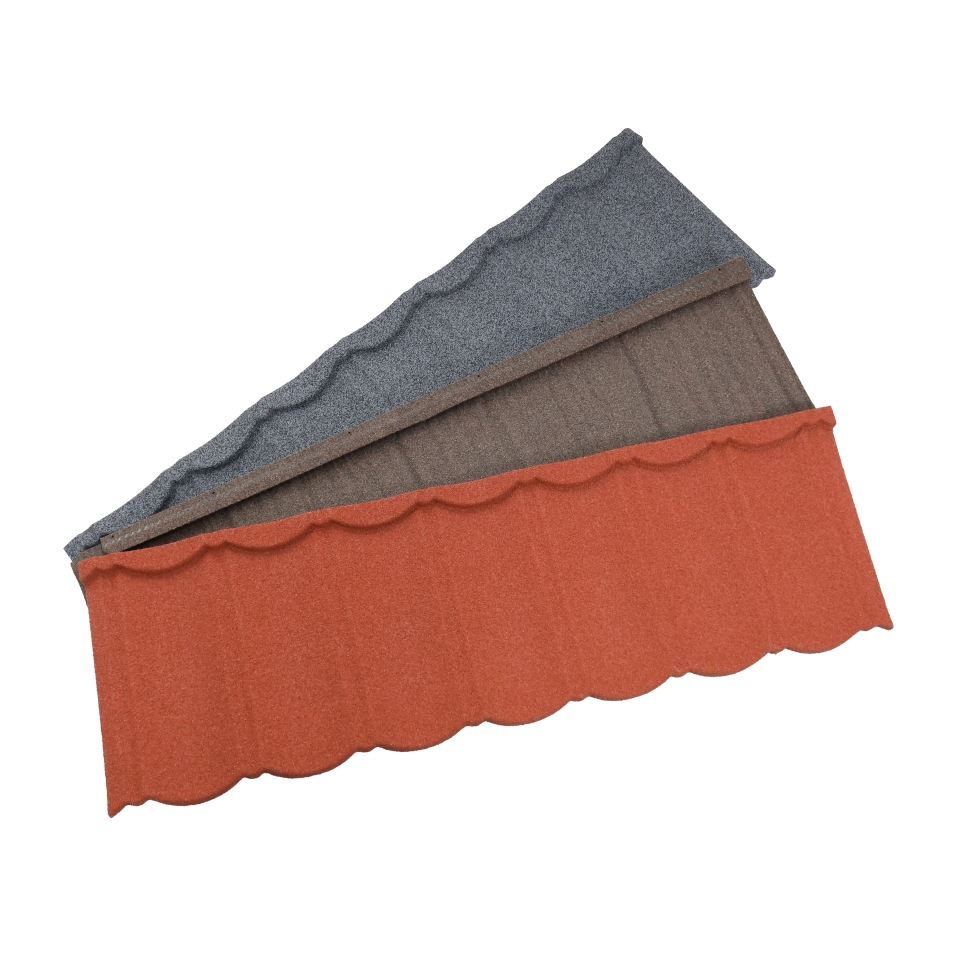 Colorful Stone Coated Metal Tile Durable Lightweight Eco-friendly high quality
