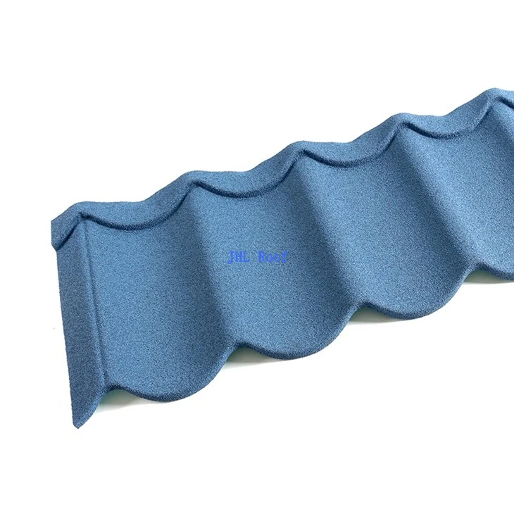 0.40mm Durable Stone Coated Metal Wave Tile