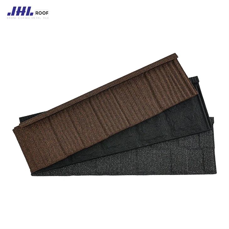 0.4mmGray Stone Coated Roof Tile Color Granulated Roofing Sheet From China